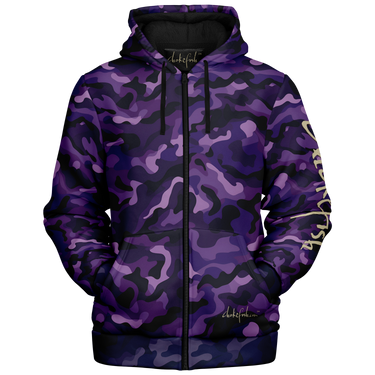 Chokefish™ Microfleece Zip-Up Hoodie Camouflage-013B